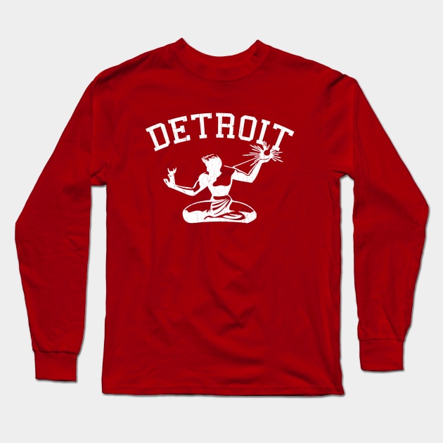 Spirit Of Detroit (vintage distressed look) Long Sleeve T-Shirt by robotface